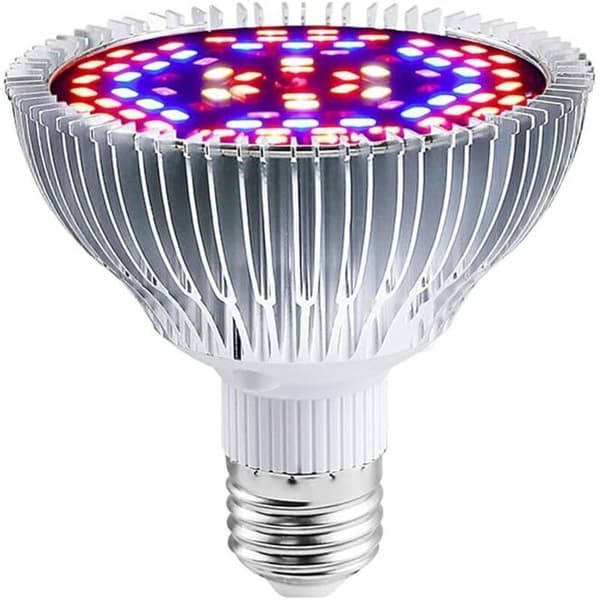 LED vækstlys. 30W fuldspektret E27 LED-pære til indendørs planter og drivhuse