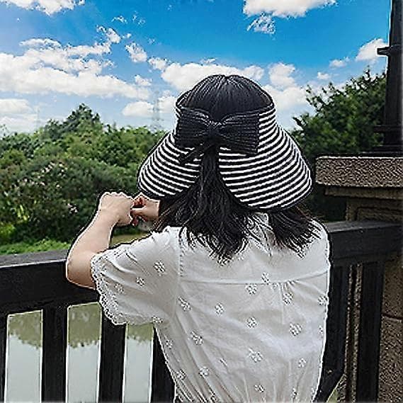 Bredskygget Sammenfoldelig Solhat til Kvinder, Orange Sommer Sammenfoldelig Hat Bredskygget Sammenfoldelig Solhat til Kvinder, Orange Sommer Sammenfoldelig Hat