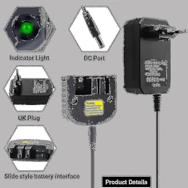 Vaihtolaturi yhteensopiva Black & Decker 9.6v 12v 14.4v 18v Nicad Nimh akun kanssa Hpb18-ope Hpb18 Hpb14 Hpb12 Hpb96 244760-00 A1718 Fsb18 B