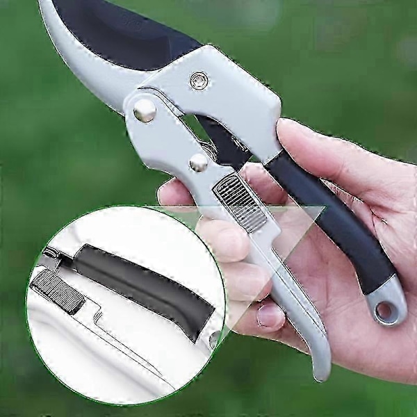 Beskärningssax för svaga händer för kvinnor män kraftig handsekatör trädgårdssax för artritiska händer