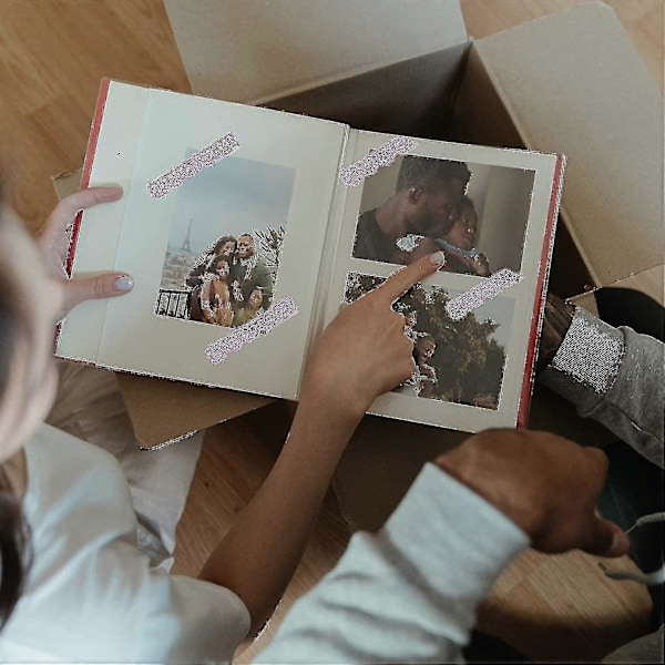 4 Rullaa Pitsi Flash Vyö Väripaperiliima Koristenauha Askarteluun