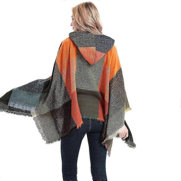 Poncho Dame Vinter Varm Elegant til Fødselsdag