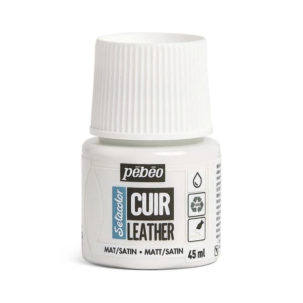 Pebeo Setacolor Lær Maling 45ml 01 Pure White