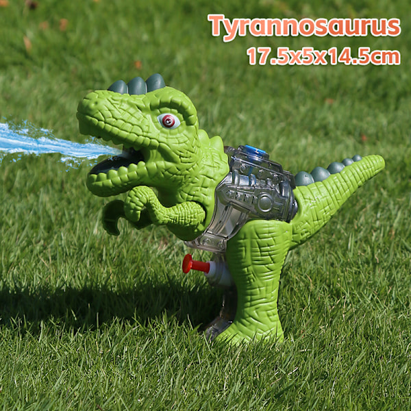 1 st Tyrannosaurus Rex vattenpistol för barn, utdragbar vattenkanon, sommar utomhus drifting strand vattenleksak
