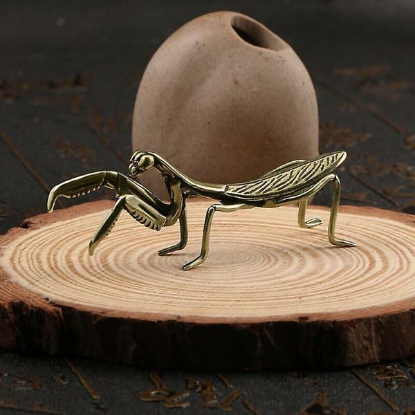 Messe Mantis Figur Statue Dyrefigurer Leker Hjem Skrivebordsdekorasjon