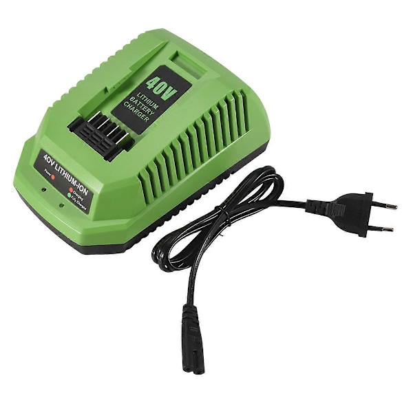 40V Lithium Batterioplader til GreenWorks 40V Li-Ion Batteri EU Stik