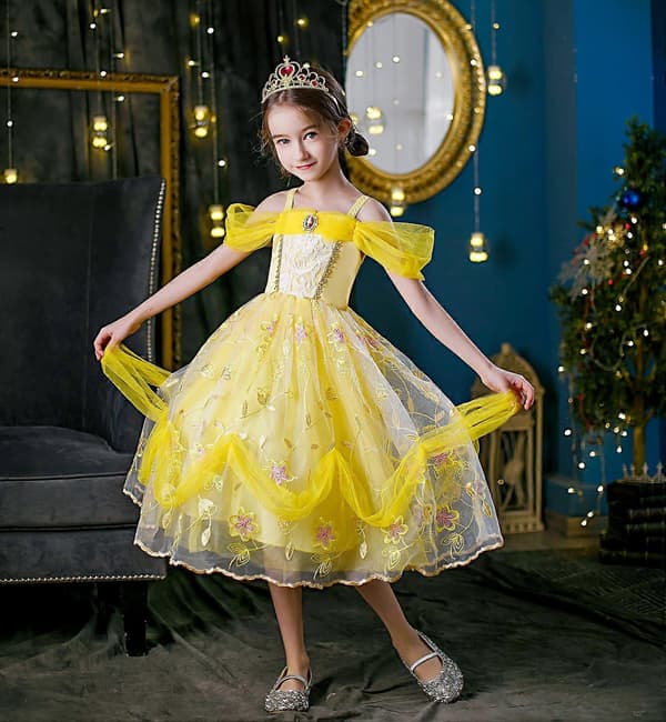 Sommer Prinsessekjoler For Jenter Belle Kjole 120