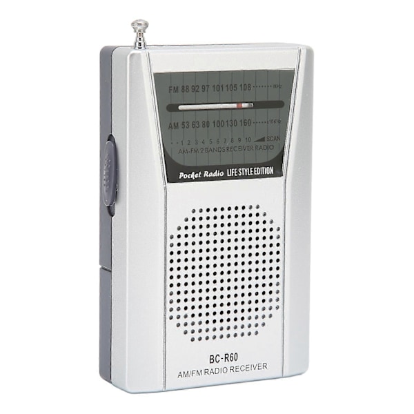 Kannettava AM FM -transistorradio 5W kaiuttimella, paristoilla toimiva taskuradio matkoille, hätätilanteisiin ja kotiin