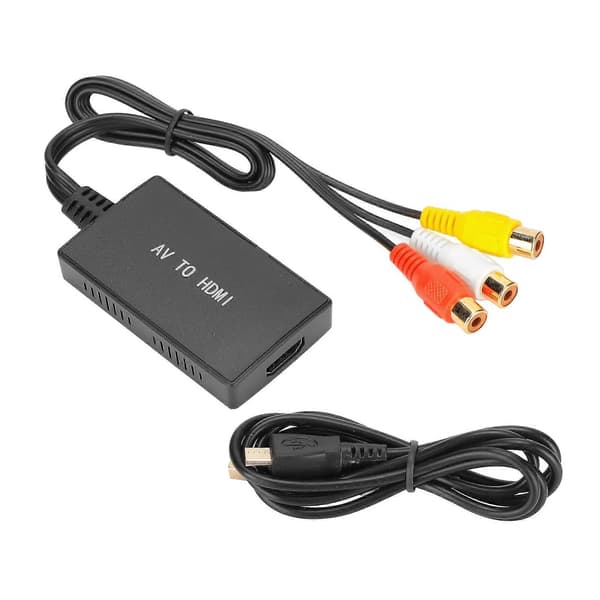 RCA til HD Multimedia Interface Konverter Micro USB Strømforsyning AV til HD Multimedia Interface Konverter til PS One
