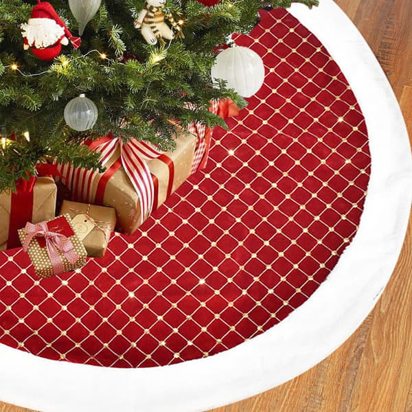 122 cm Julgransmatta Basöverdrag för Jul Nyårsfest