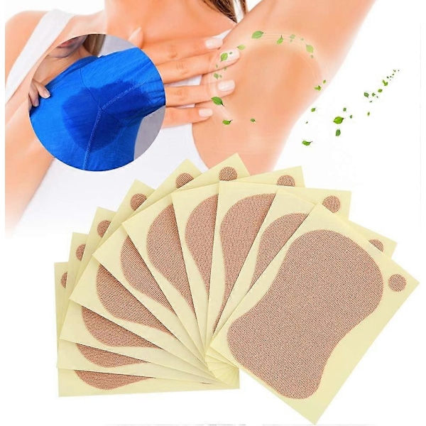 Deodorant Underarm Patches, Underarm Svetteabsorberende Pads Unisex Svetteabsorberende Underarm Pads 10 stk 9 x 6.5cm
