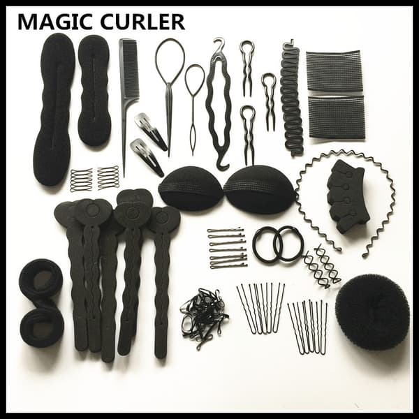 Hårstylinghjälpmedel Set Maker/Fläthjälp Håraccessoar Kit med