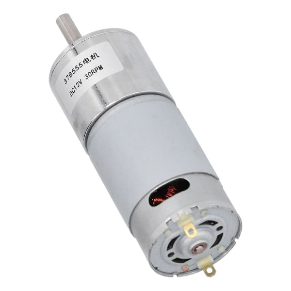 Växelmotor Elektrisk Reduktionsväxellåda Industriella Kontrolltillbehör 30RPM DC12V 37B555