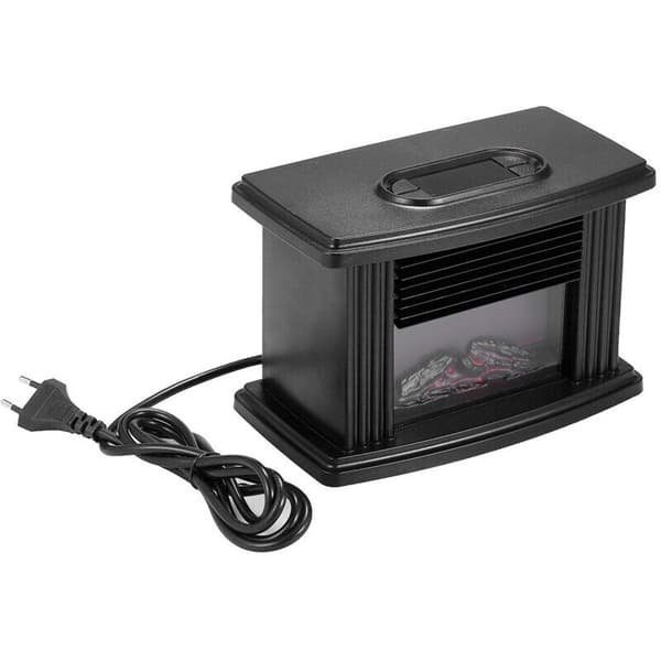 Mini elektrisk bordpejs. Bærbar varmeovn. Rumvarmer
