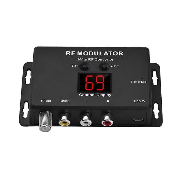 RM06 RF-modulaattori AV-RF-muunnin digitaalinäytöllä