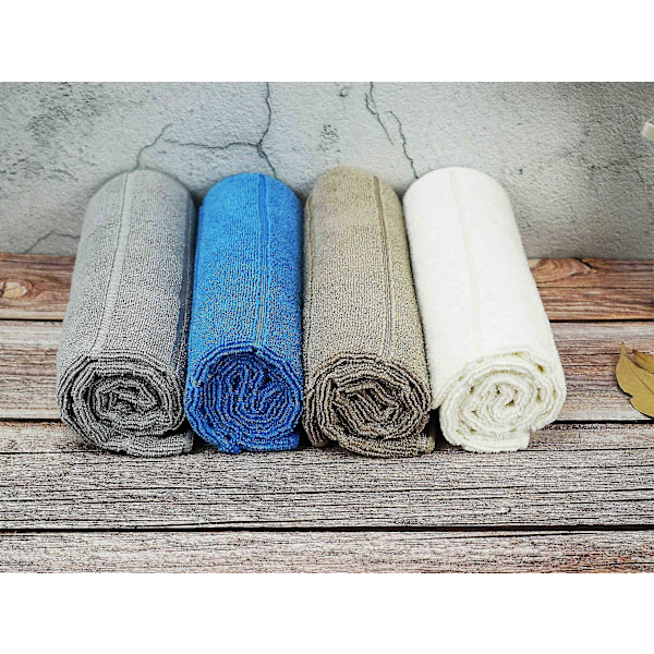 Sett med 8 Mikrofiber Kjøkkenhåndklær Superabsorberende Ekstra Store Tykke Kjøkkenhåndklær Stripete 70cm X 50cm