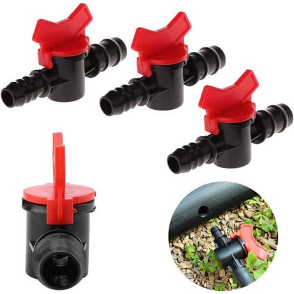 Vandingsventilafbryder. PE-plastventil. Akvarietilbehør med ventil.