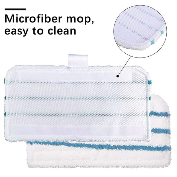 5-delt sett med mikrofiberputer - reservedeler til Black&Decker dampmopp