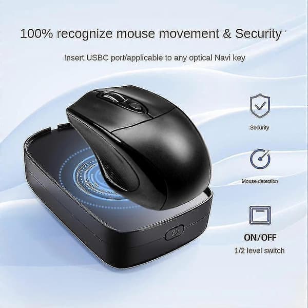 Mouse Jiggler Usb Muse Bevæger Muse Bevægelse Simulator Med On/off Knap Kompatibel Computer Vækning, K