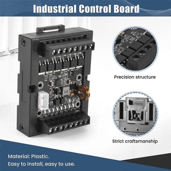 PLC Programmerbar Logikkontroller DC 10-28V PLC Regulator FX1N-14MT Industrielt Kontrollkort Program