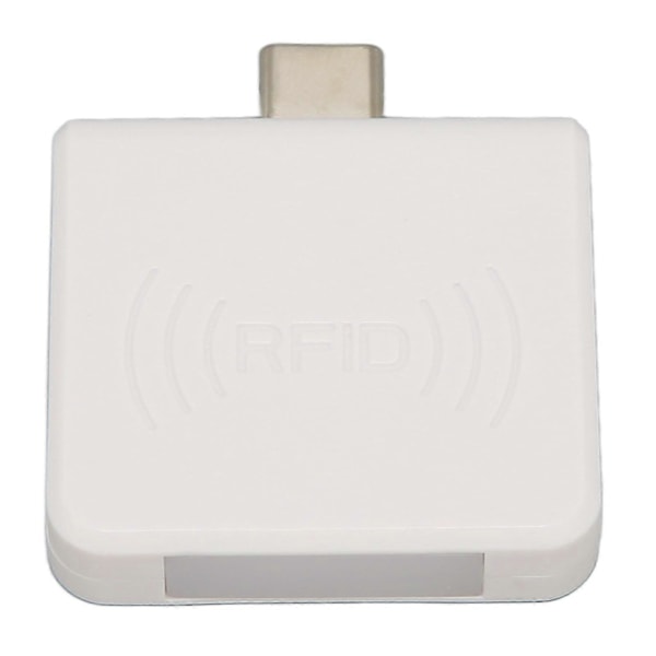 RFID ID -mobiilikortinlukija, Type C -liitäntä, 125 kHz, kannettava älykortinlukija, valkoinen
