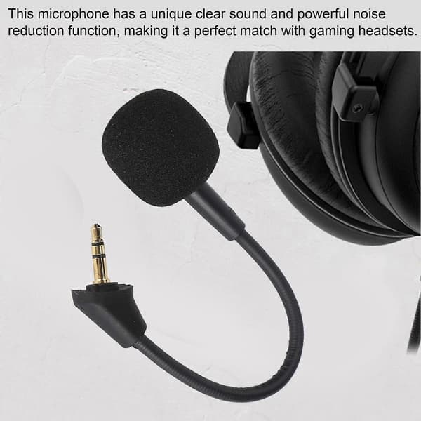 Mikrofon med brusreducering, ersättningsmikrofon för headset till Kingston HyperX Cloud Alpha