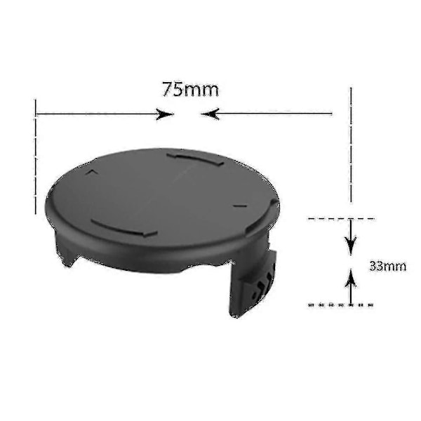 2 stk. Trimmer Spole Dæksel Til 23 26 Sl Strimmer Line Cap Base F016f04557 Sort Udskiftning Spole Dæksel Cap Til Bosch Strimm