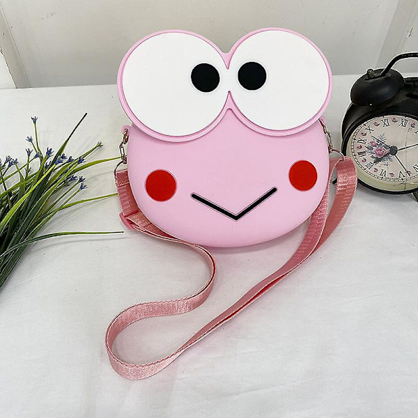 Kawaii Cartoon Anime Keroppi Silikonväska Messenger Bag yellow