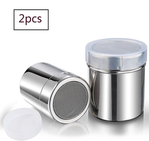 2-pack rostfria pulverströare, för hemrestaurangen