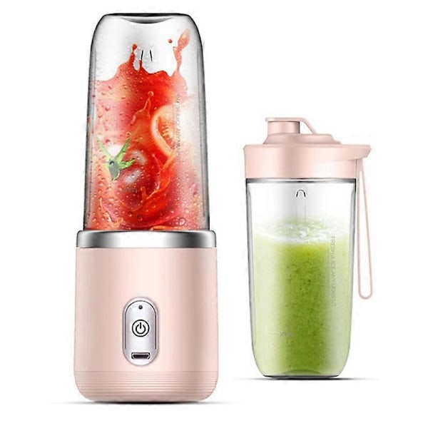 6 Bærbar Juicer Kop Juicer Frugtkop Automatisk Lille Elektrisk Juicer Smoothie Blender Mad