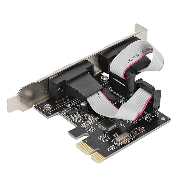 PCI-E PCI Express til Dobbel Seriell DB9 RS232 2-port Kontroller Adapterkort