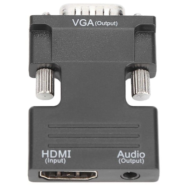 HD Multimedia Interface Hun til VGA Han Konverter med 3.5mm Lydkabel til Bærbare Computere, PCs og Skærme