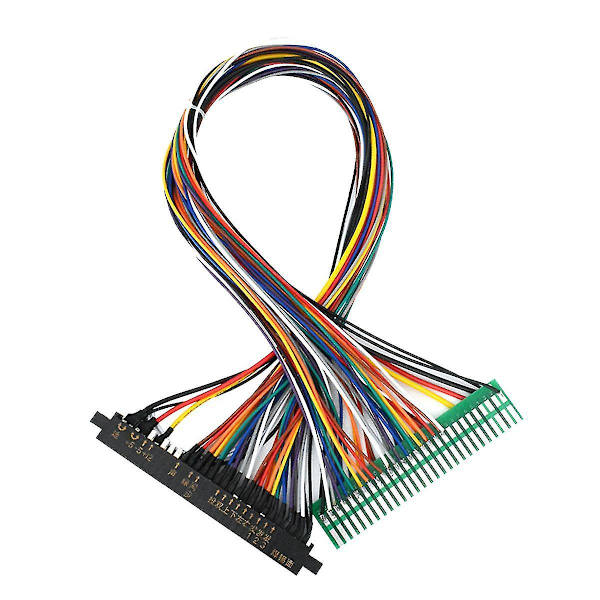 28Pin Jamma Forlængerkabel Arkadespilmaskine Jamma Ledningsnet Stik Guldfinger kompatibel Arkade Gam-B8