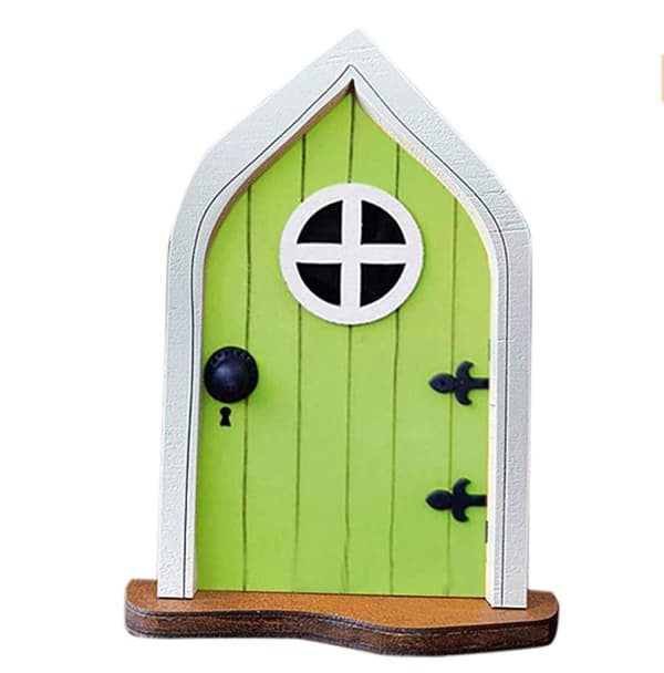Miniatyrälvträdgård Féer Dörr Mystisk Tomte Hem