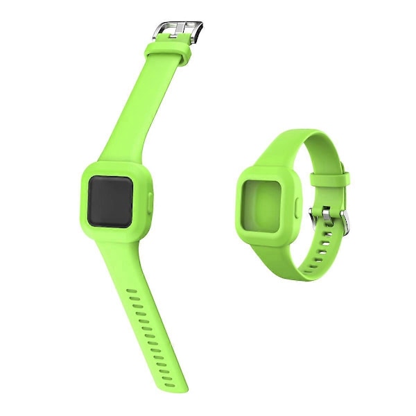Silikonarmband i enfärgad design för Garmin Vivofit jr 3 - Gräsgrön