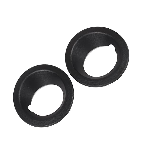 2 STK Frontfanger Tåkelys Ring Deksel 51113400912 Svart Erstatning Kompatibel X3 E83 2004-2006