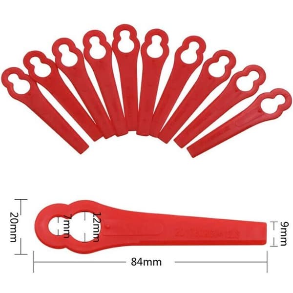 Pakke med 100 ABS-plastblader for gresstrimmere – 1,5 mm diameter – Presis kutting uten å skade planter
