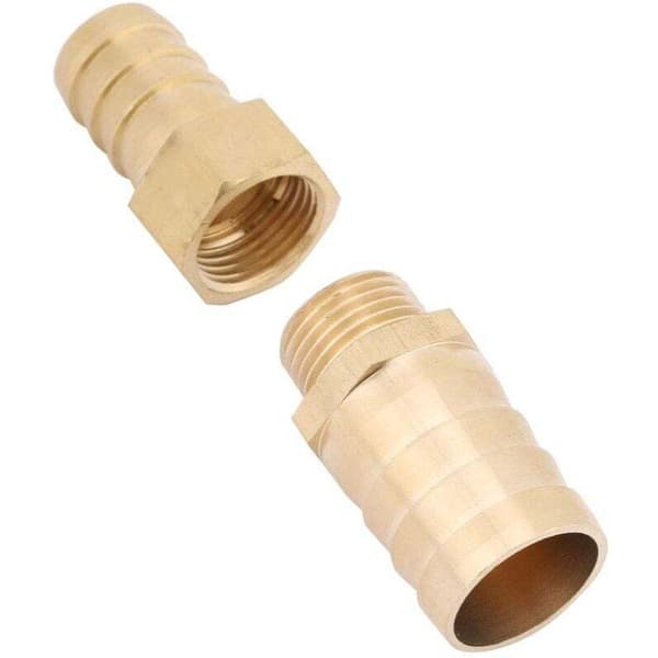 Modstykke til modhager Reducer Splicer Messing Modhager Reducer Rør Splicer Samler Rørfitting Konnektor Adapter (19-25mm) (19-25mm)