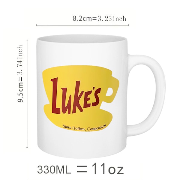 Luke's Diner Krus Star Hollow Connecticut Gear Gilmore Girls Inspireret Krus Luke's Diner Krus Luke's Diner Kaffeekrus Fan Gave