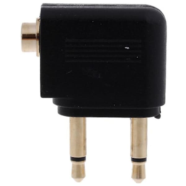 Adapter mono til flyhovedtelefoner 2 x 3,5 mm
