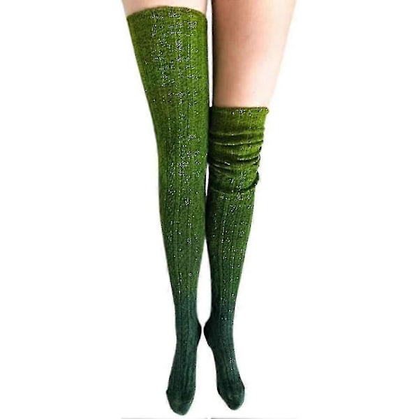 Dame Knestrømper Sokker Overkne Strømper Tights Bomullsstrømper Strikkede Sokker