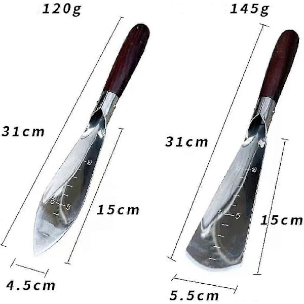 Hagesparkel og håndspade for omplanting, hagespade, luking, mobil og jevn utgraving og planting