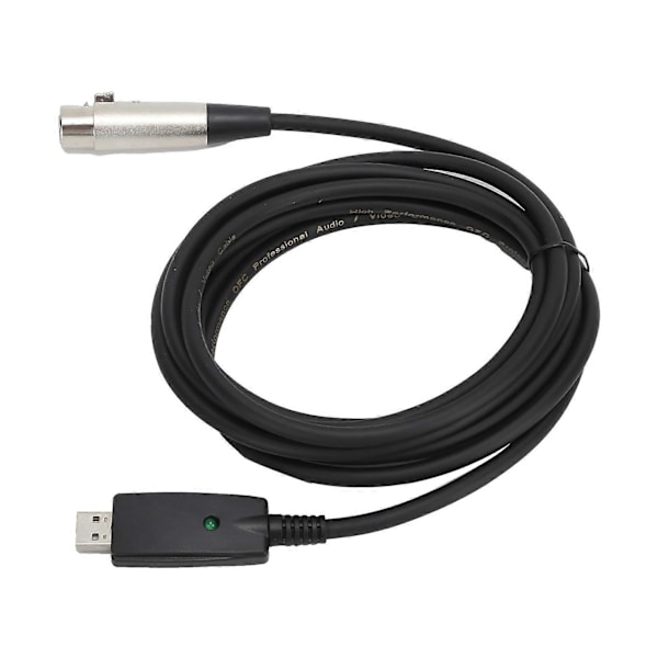 JORINDO 3 Meter USB til XLR Kabel Han til 3-Pin Hun Mikrofon Kabel Forlængerledning