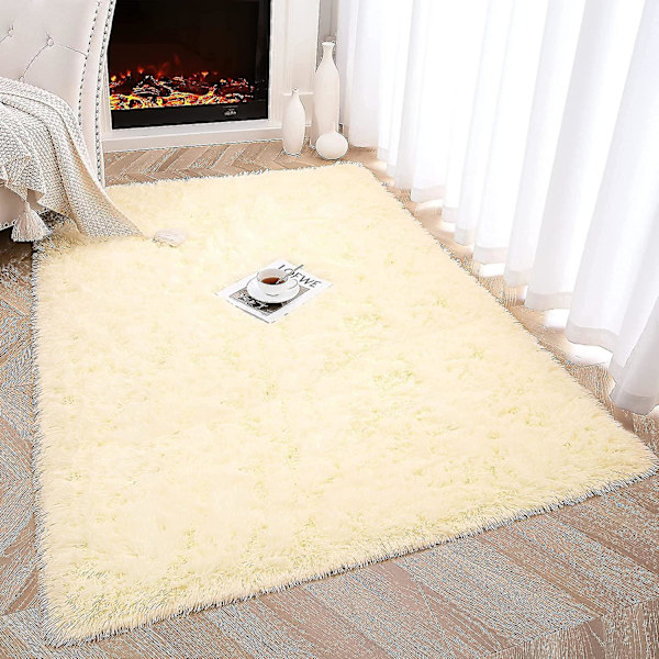 Tflycqsoft Fluffy Area Mattor För Sovrum Barnrum Plysch Shaggy Nursery Matta Furry Throw Mattor För Pojkar Flickor, College Sovsal Fuzzy Rugs Vardagsrum Hom