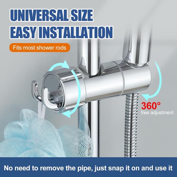 ABS universell hånddusjholder, 16–27 mm justerbar