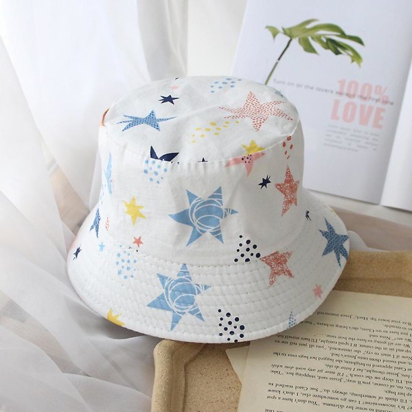 Tecknad printed Baby Bucket Hat Outdoor Kids Solskyddshatt style 3