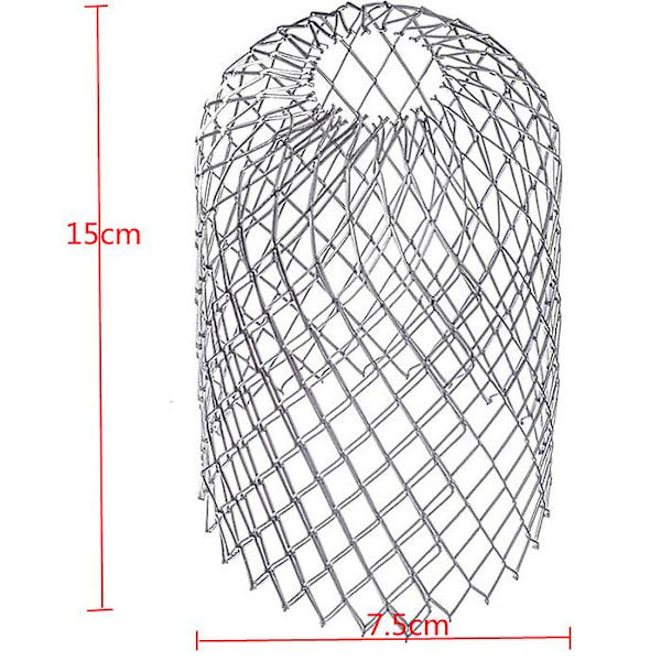 4 Fleksible Aluminium Tagrenderfiltre Diameter 8cm Gittertråd Stop Bladsi Bladbeskyttelse Tagrendedæksel til Beskyttelse af Tagrender Mod Blade Ro