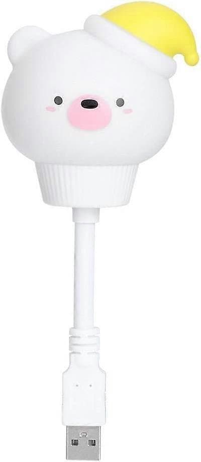 Beskyt Synet Let Søvn Lys Dyreformet USB Natlampe LED-lys til Nat til Computer (Xiong Bai, 16 cm i Længden)