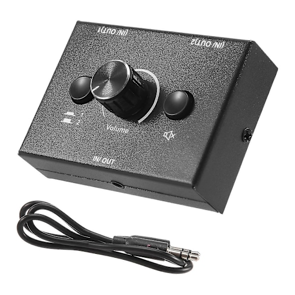3,5 mm Audio Switch, 2 Input 1 Output/1 Input 2 Output Audio Splitter Switch, Audio Switch Box