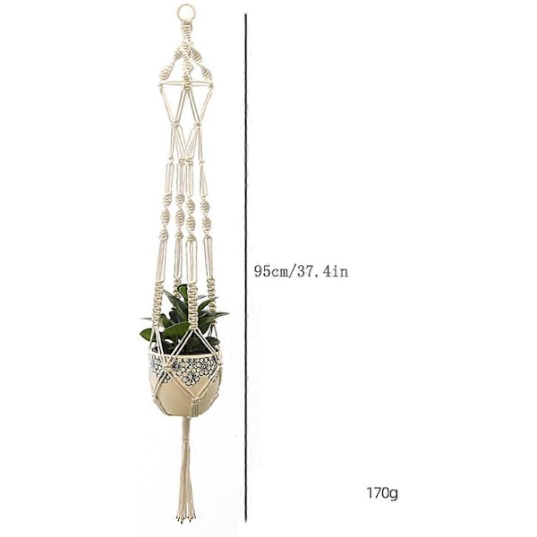 Macaron Växtampel Bohemisk Blomkruka Hängande Korg 2-pack